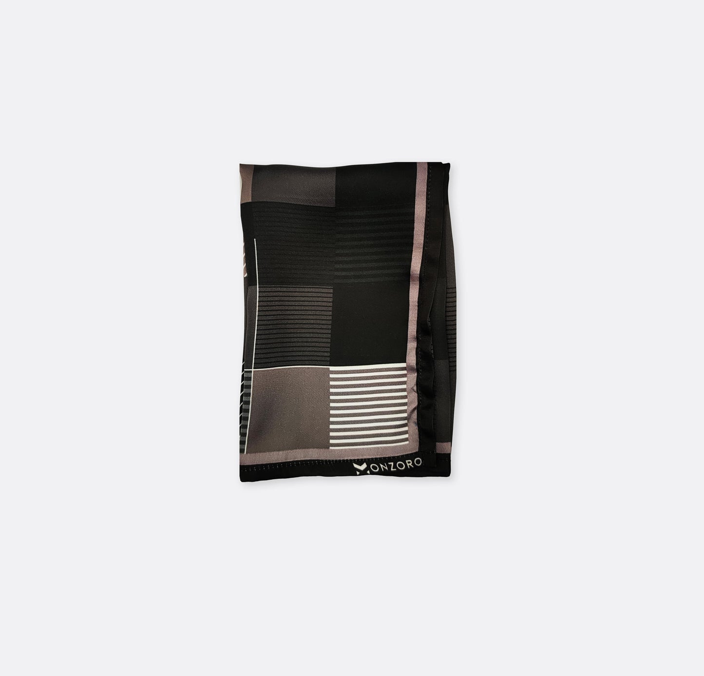 Black & White Abstract - Silk Pocket Square