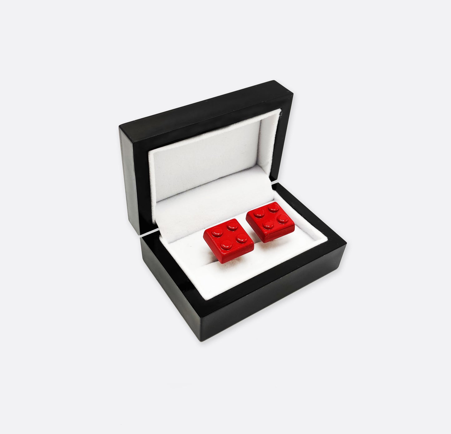 Building Block Red – Metal Cufflinks
