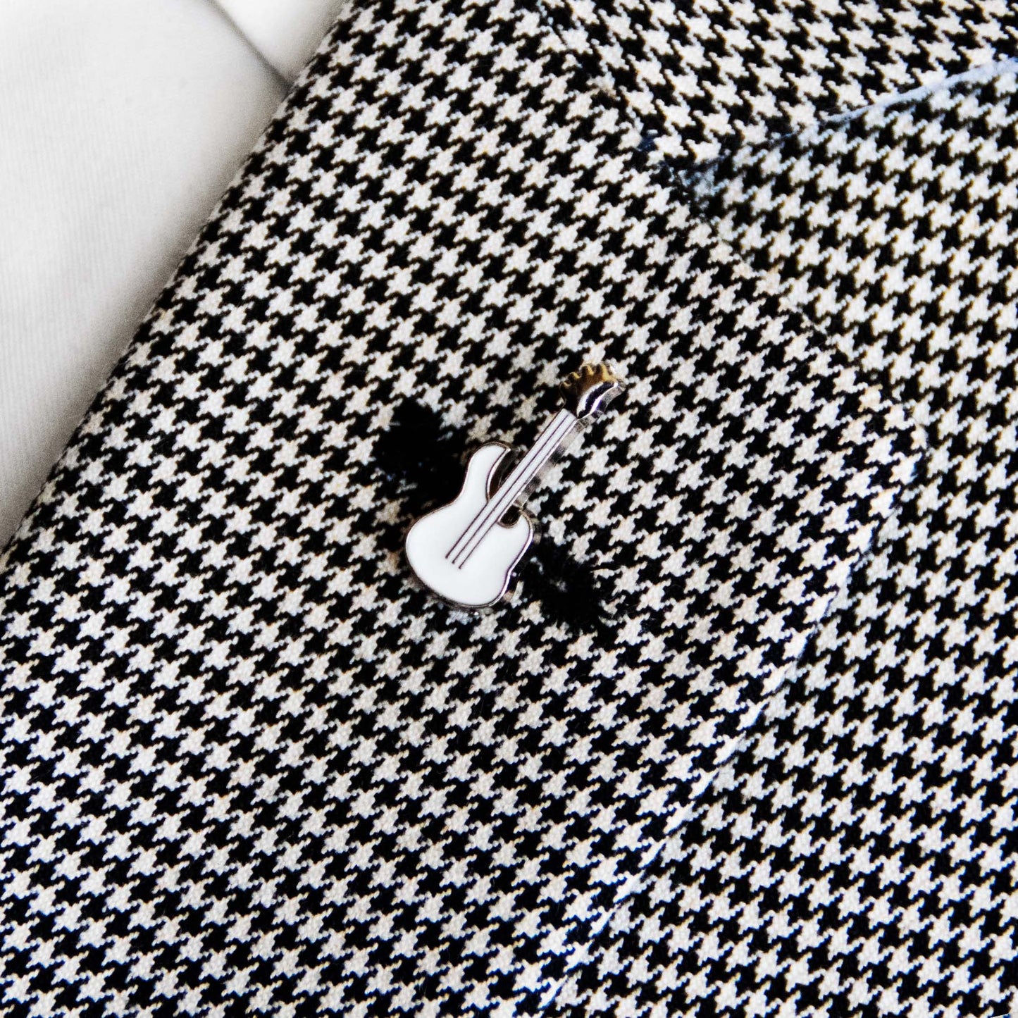 White Guitar - Lapel Pins