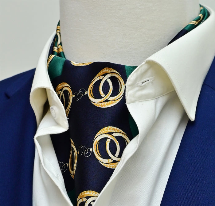 Chain Loop Silk Ascots