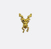 Antique Markhor - Bright Golden Lapel Pin