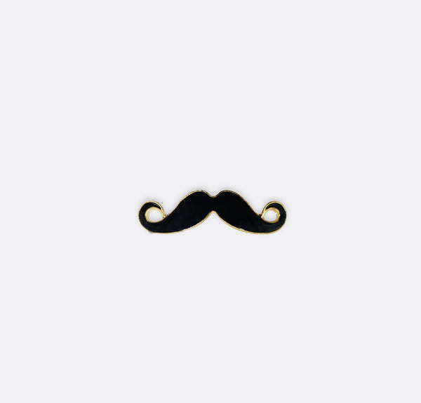 Black Moustache - Golden Lapel Pins