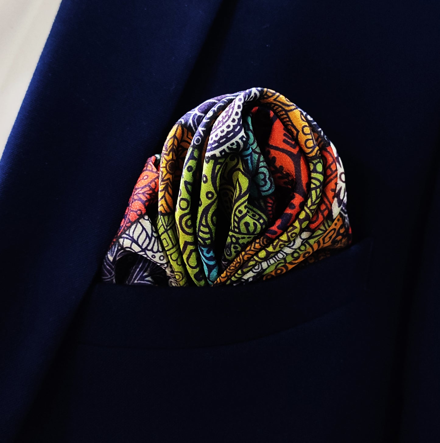Abstract Matrix – Silk Pocket Square