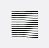 Black & White Stripes Silk Pocket Squares