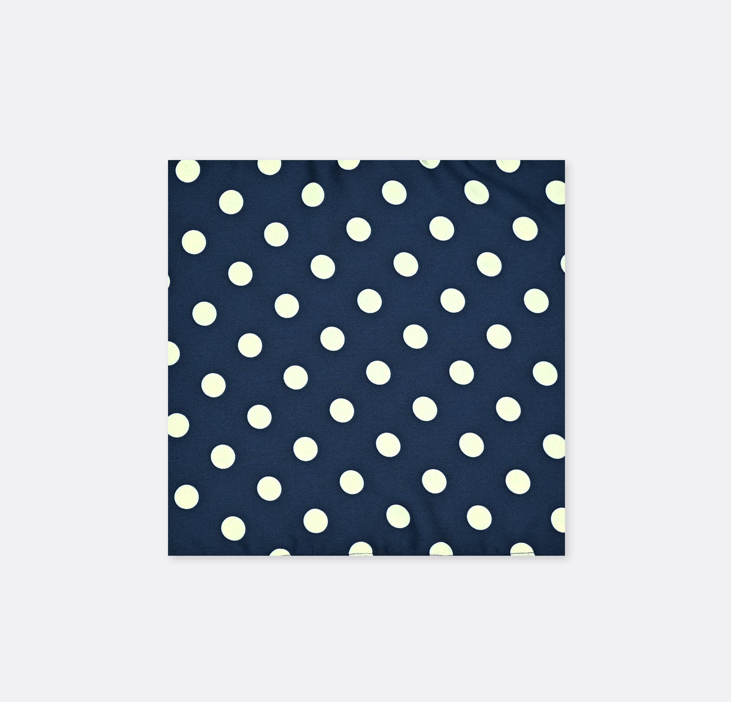 Navy Polka Silk Pocket Squares