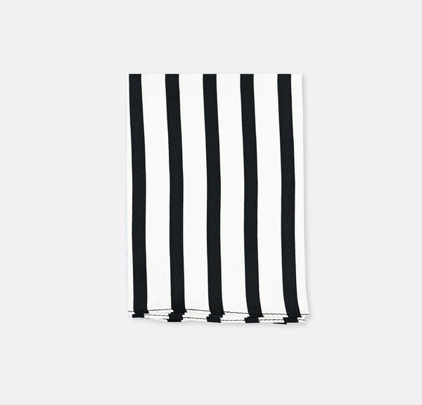 Black & White Stripes Silk Pocket Squares