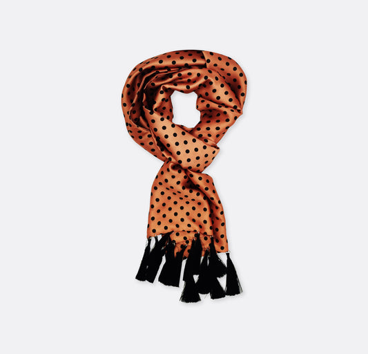 Coral Sands Polka Dot - Silk Men Scarf