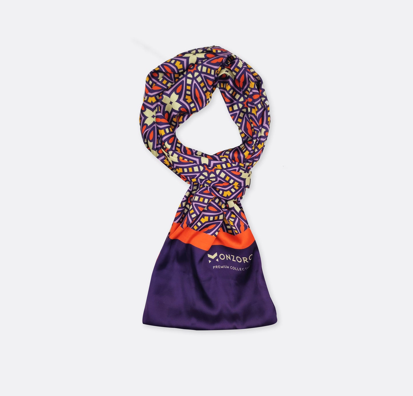 Colourful Abstract Art - Silk Men Scarf