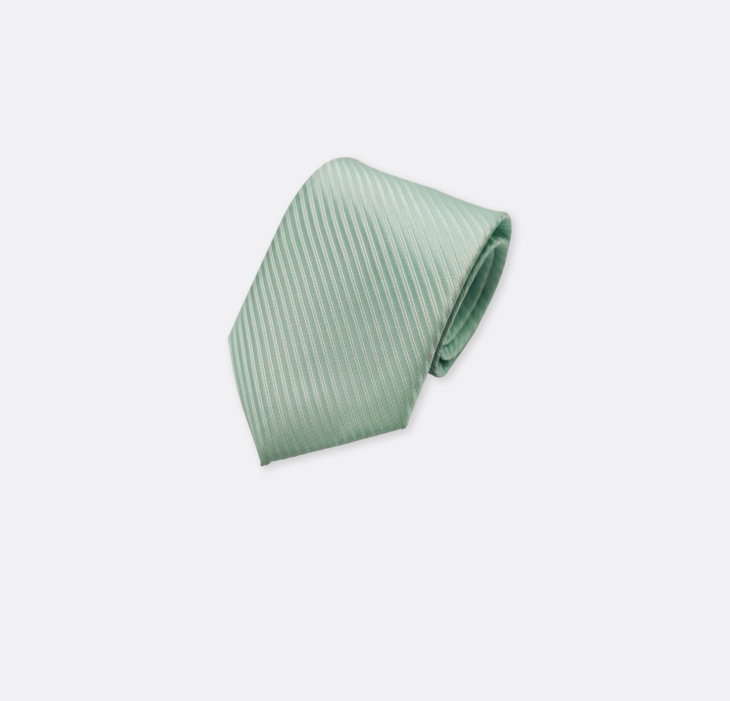 Pistachio Diagonal Stripped Neck Tie