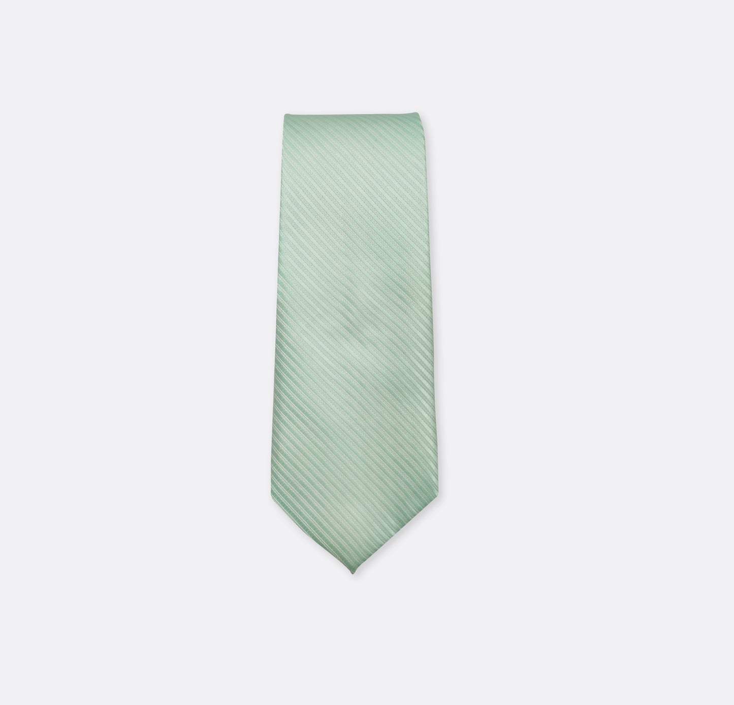 Pistachio Diagonal Stripped Neck Tie