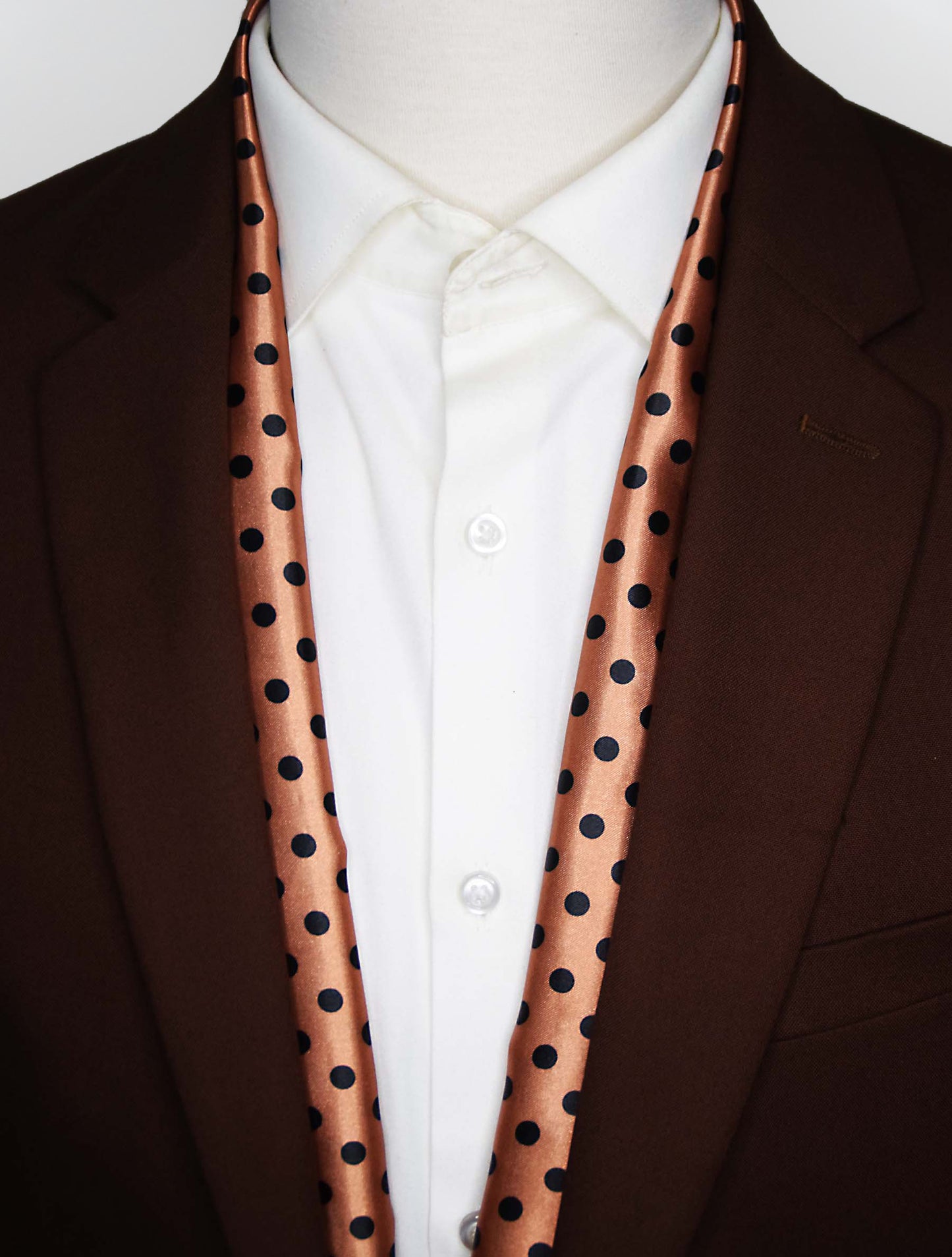 Coral Sands Polka Dot - Silk Men Scarf