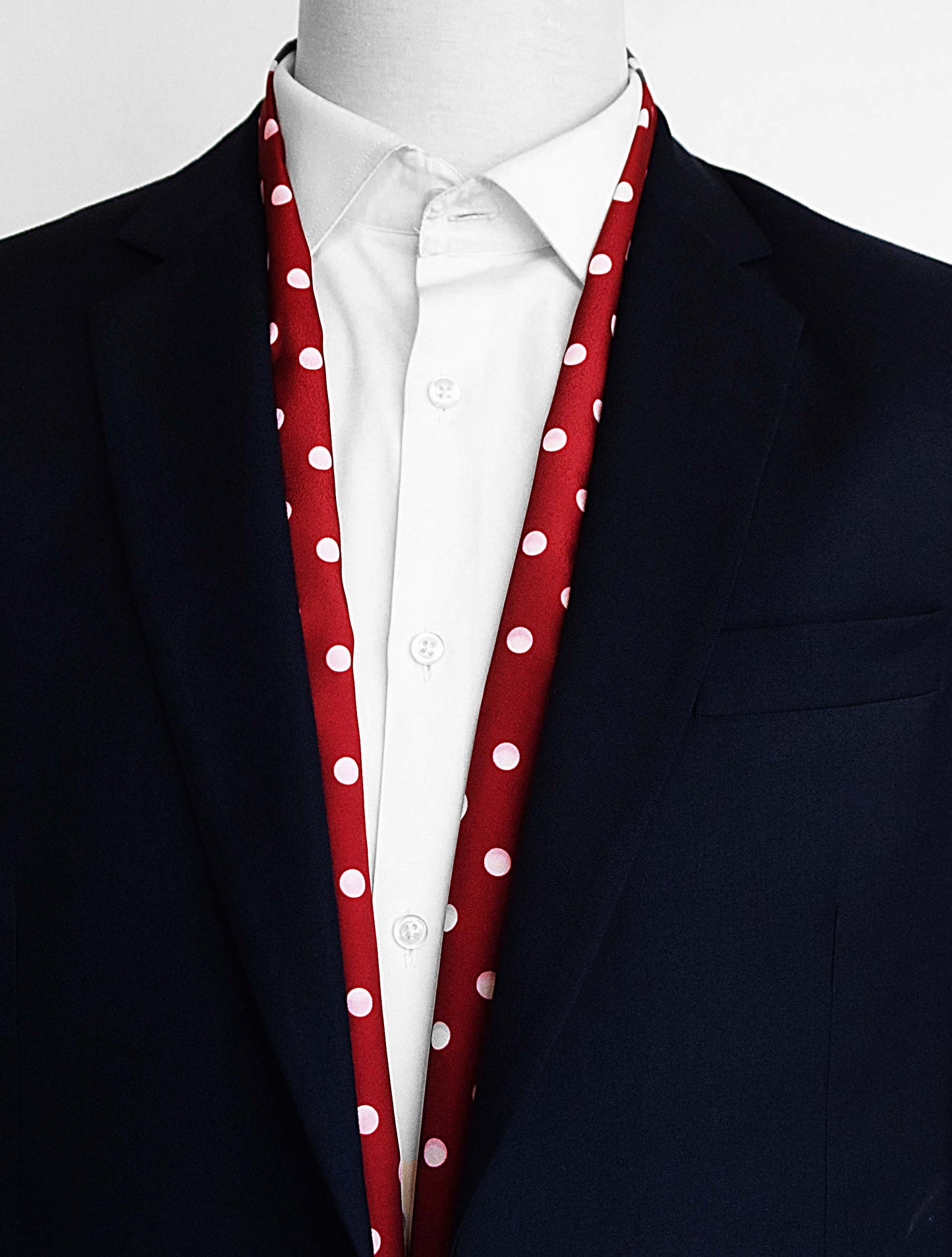 Maroon Dot Polka - Silk Men Scarf