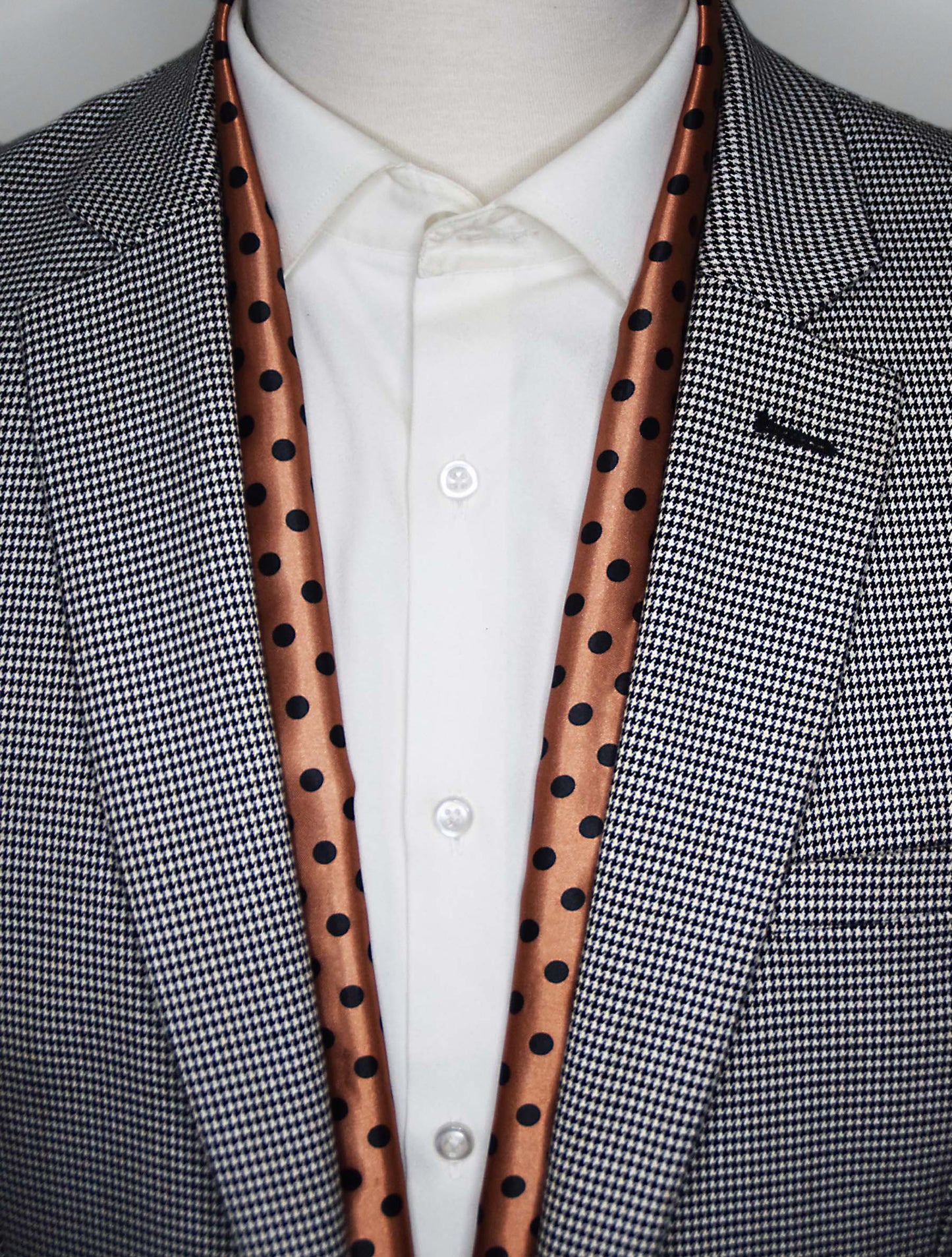 Coral Sands Polka Dot - Silk Men Scarf