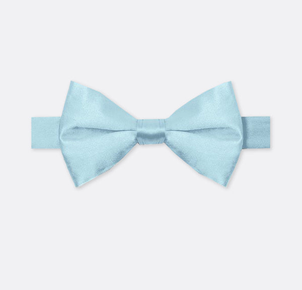 Solid Cool Blue Bow Tie