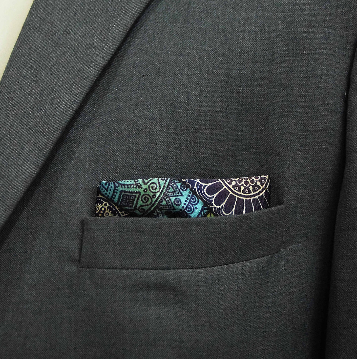 Abstract Matrix – Silk Pocket Square