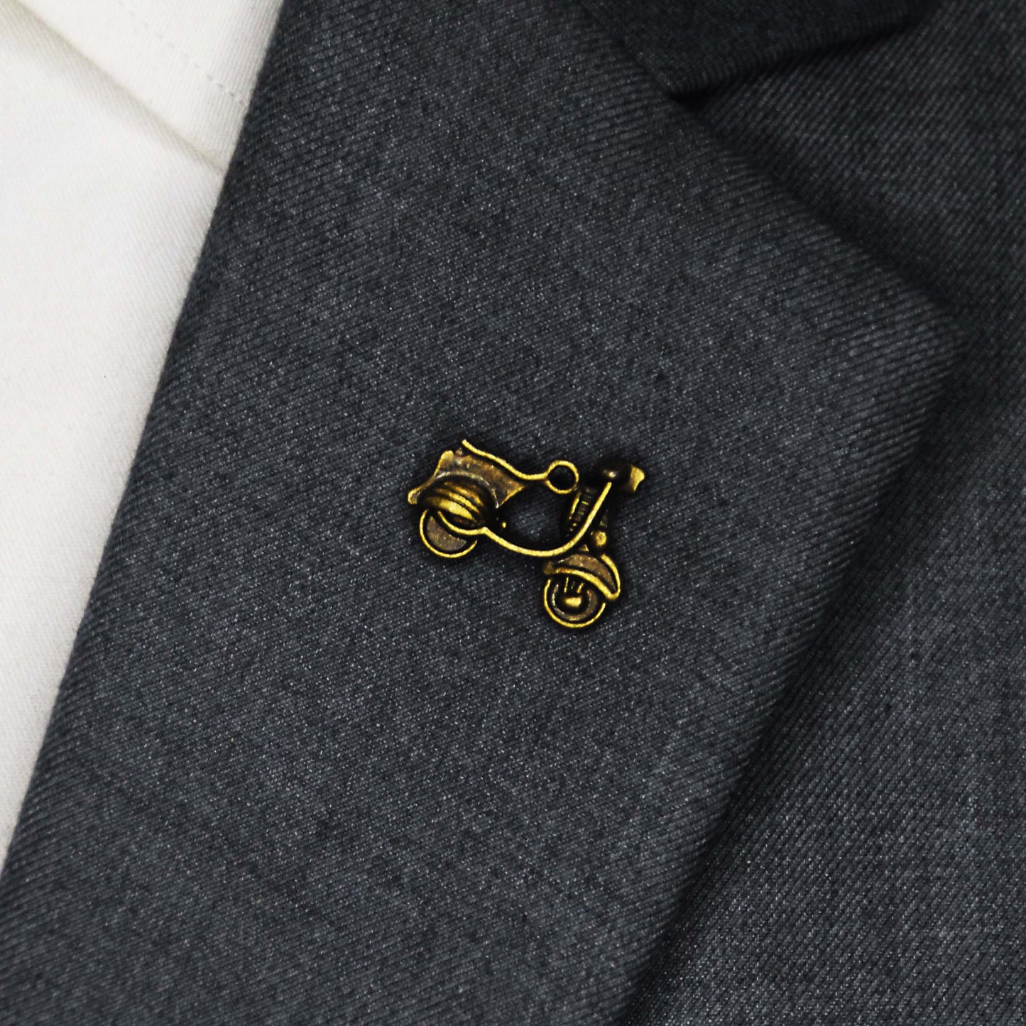 Brass Scooter - Metal Lapel Pins