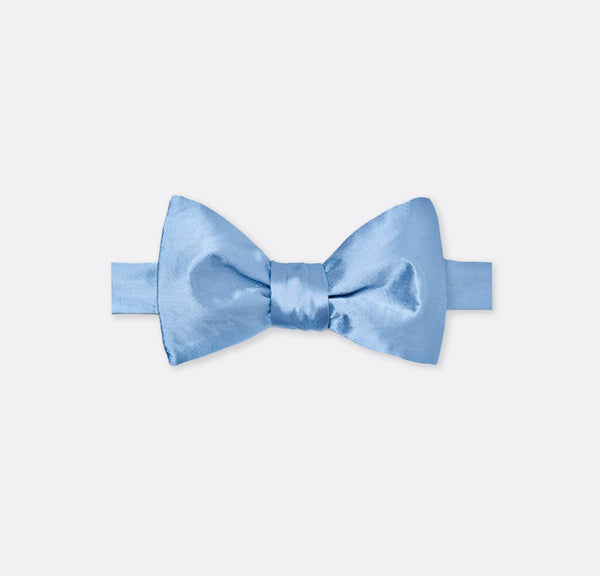 Solid Ice Blue Bow Tie