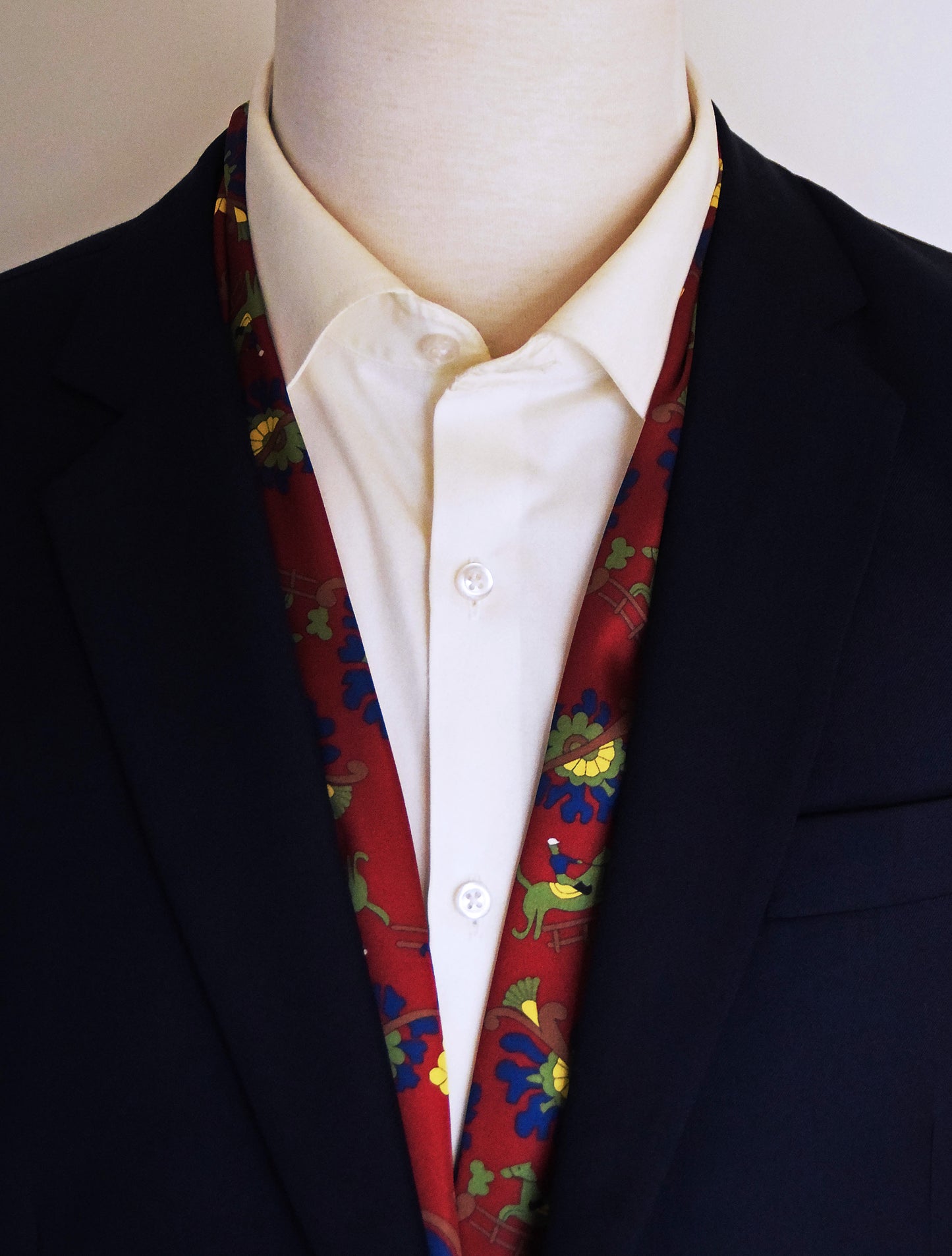 Maroon Paisley and Floral - Silk Men Scarf