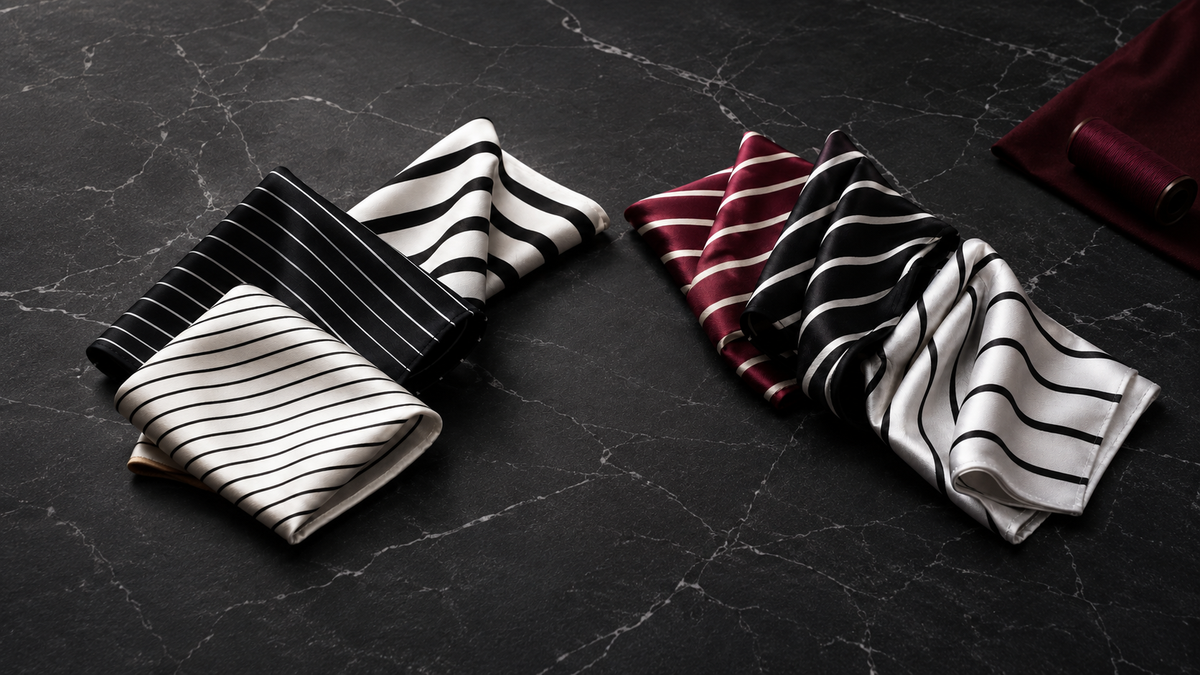 Striped Pocket Squares
