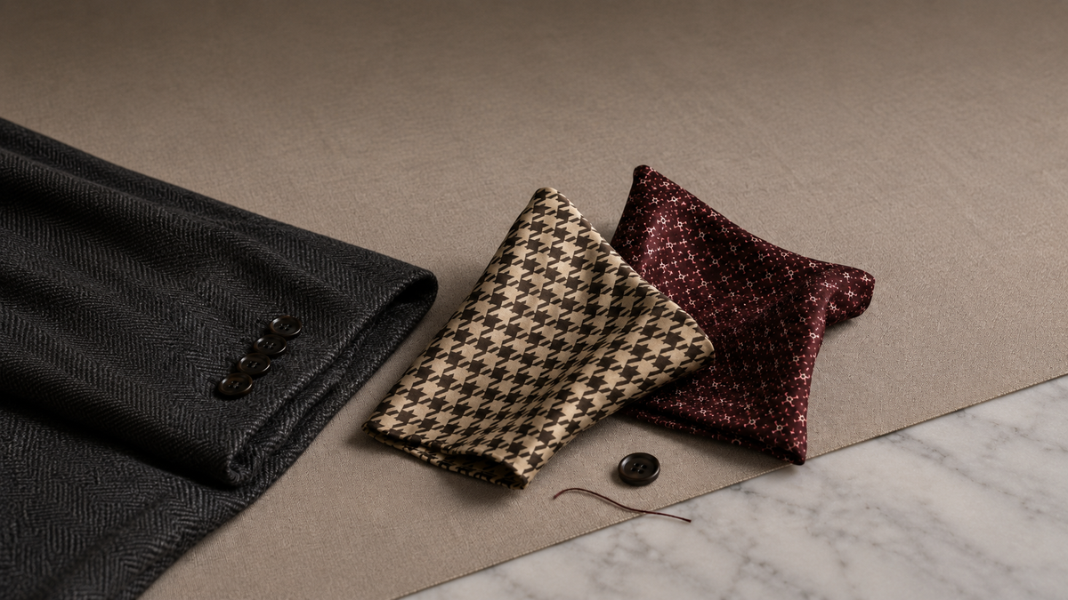 Checked Pocket Squares