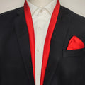 Valentine Red - Silk Scarf and Pocket Square Set by Monzoro