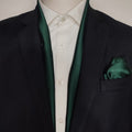 Turquoise Green - Silk Scarf and Pocket Square Set by Monzoro