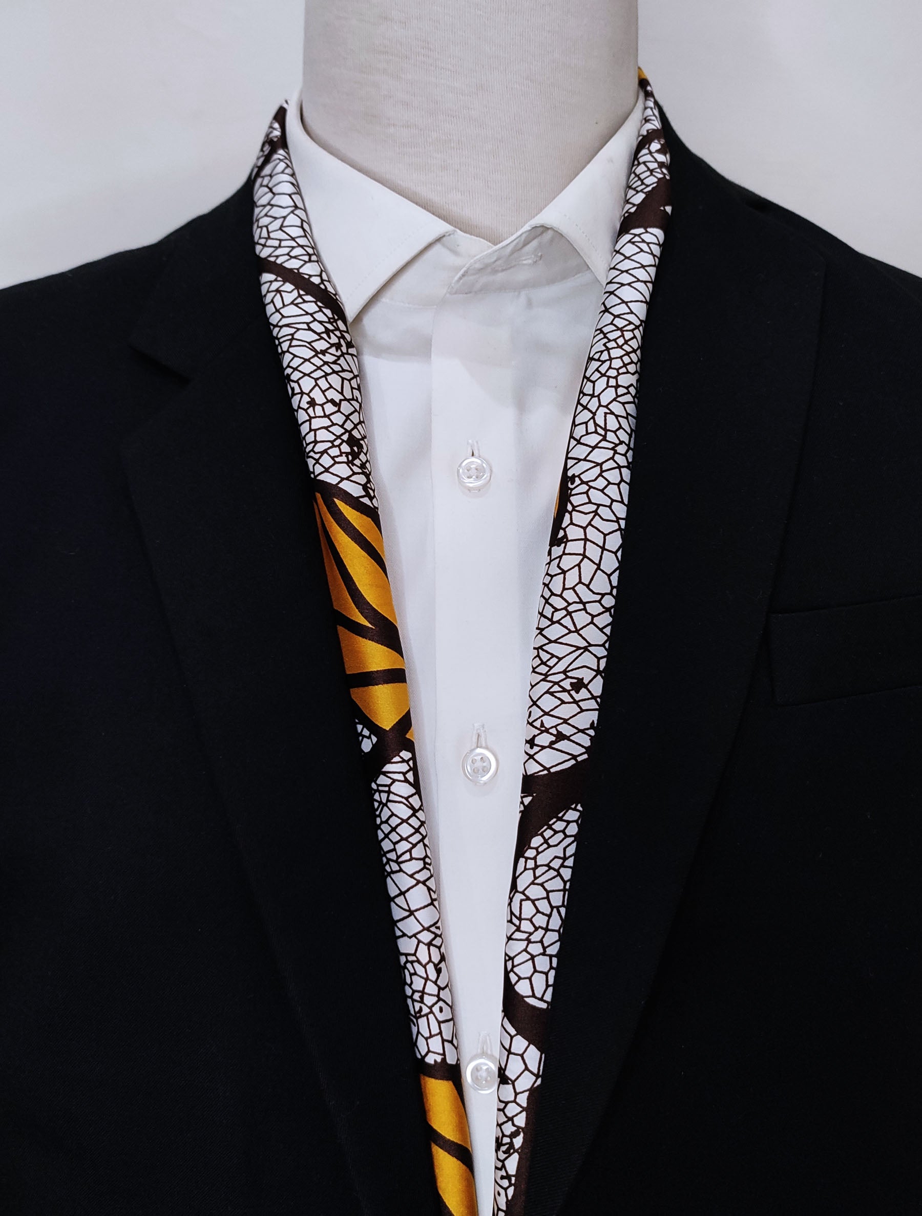 Autumn to Remember - Silk Men Scarf by Monzoro – view 3