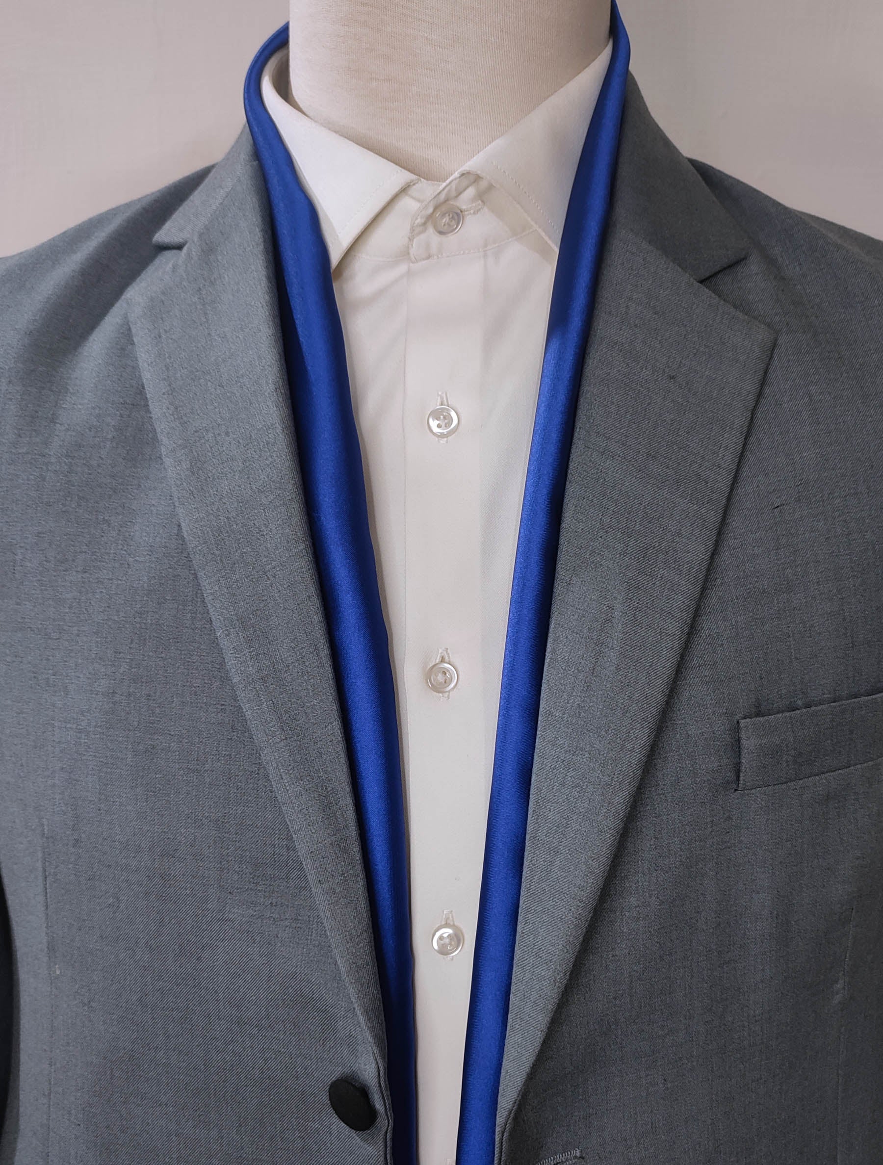 Royal Blue - Silk Scarf by Monzoro – view 4