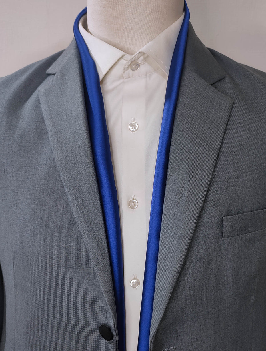 Royal Blue - Silk Scarf by Monzoro – view 4