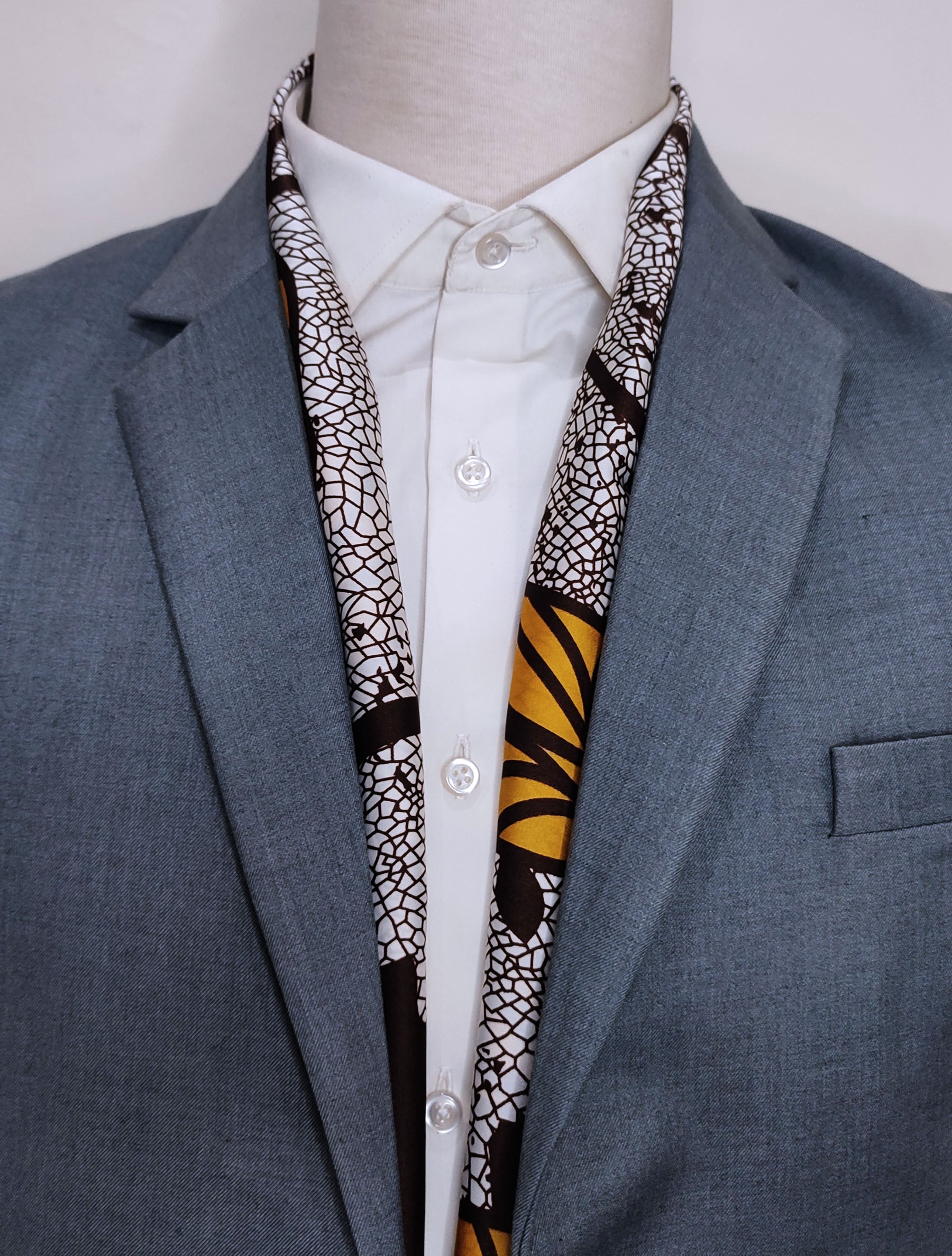 Autumn to Remember - Silk Men Scarf by Monzoro – view 4