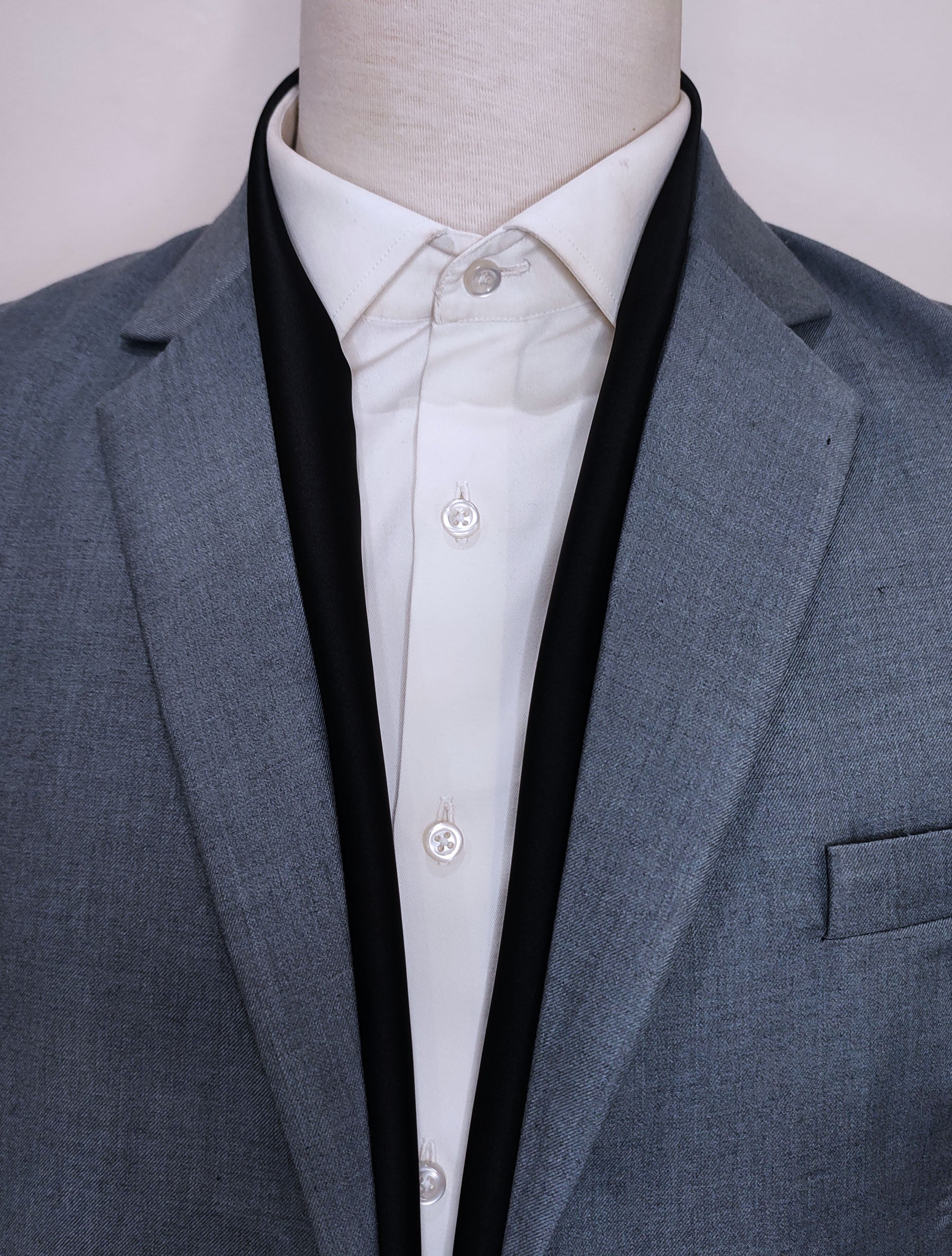 The Black Matter - Silk Men Scarf by Monzoro – view 3