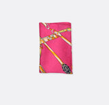 Chains and Straps (Pink) - Silk Pocket Squares