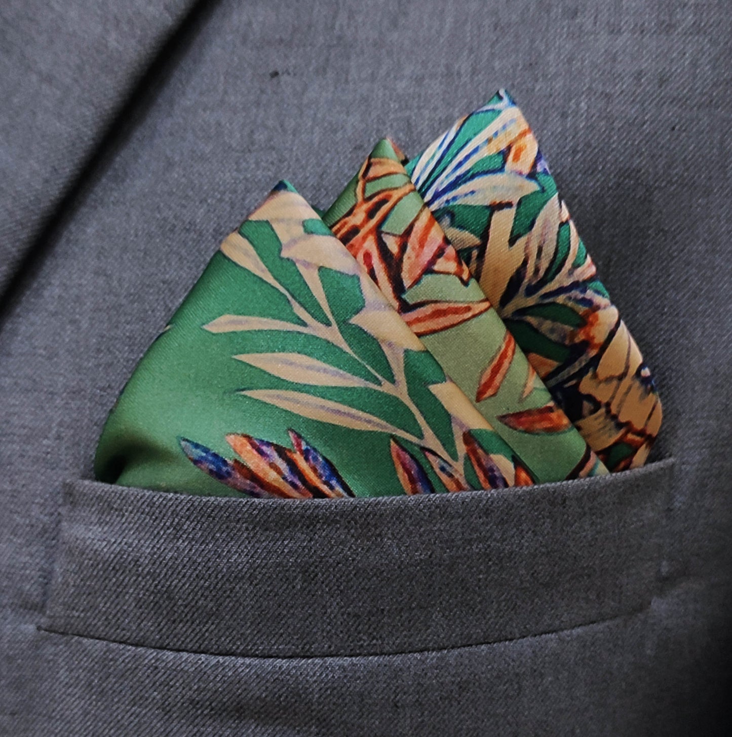 In The Jungle Silk Pocket Square