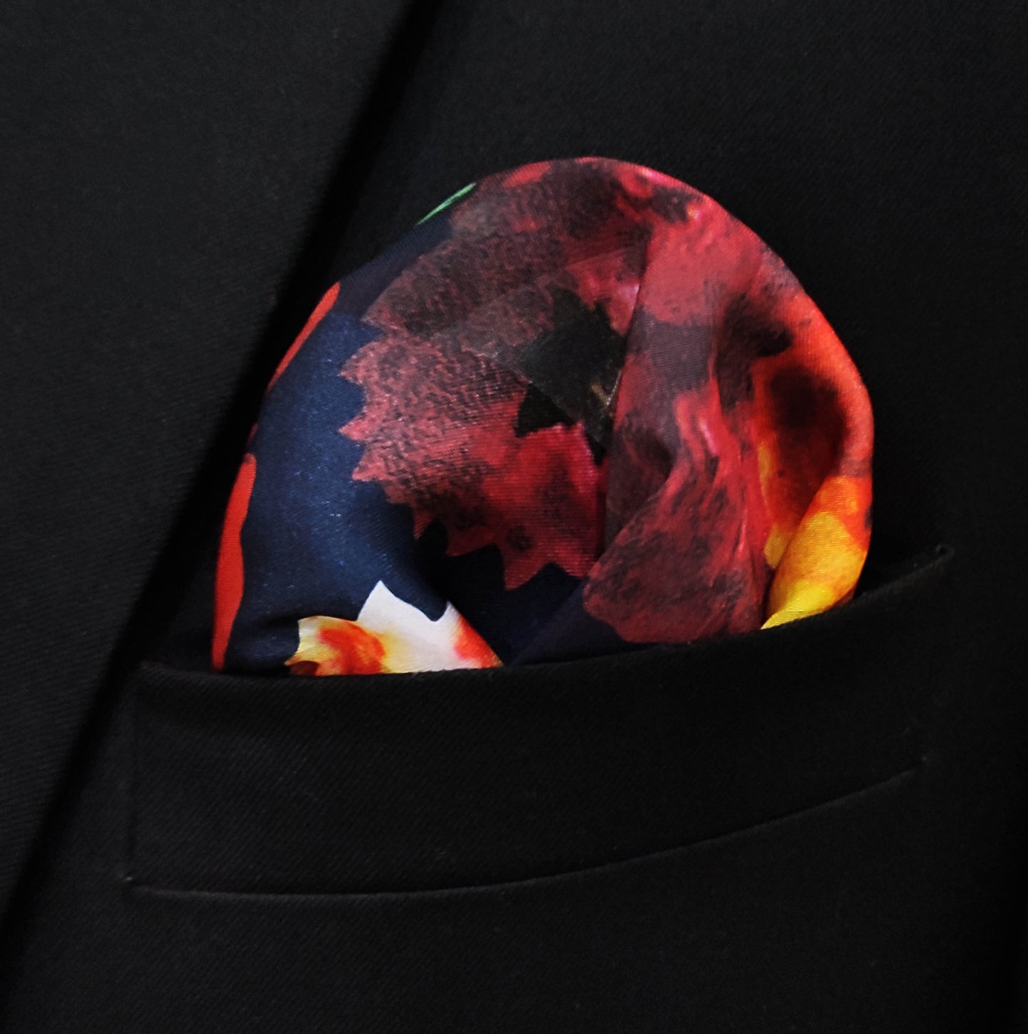 The Rose Garden Silk Pocket Square