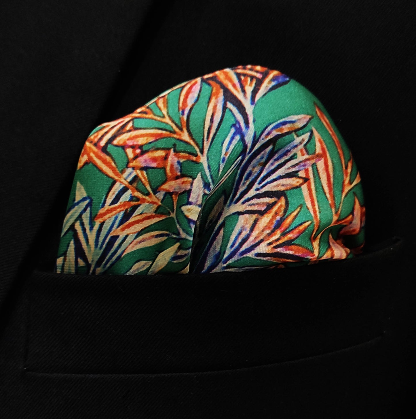In The Jungle Silk Pocket Square