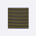 Blue and Gold Stripes - Silk Pocket Square by Monzoro