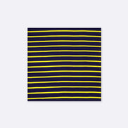 Blue and Gold Stripes - Silk Pocket Square by Monzoro