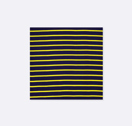 Blue and Gold Stripes - Silk Pocket Square by Monzoro