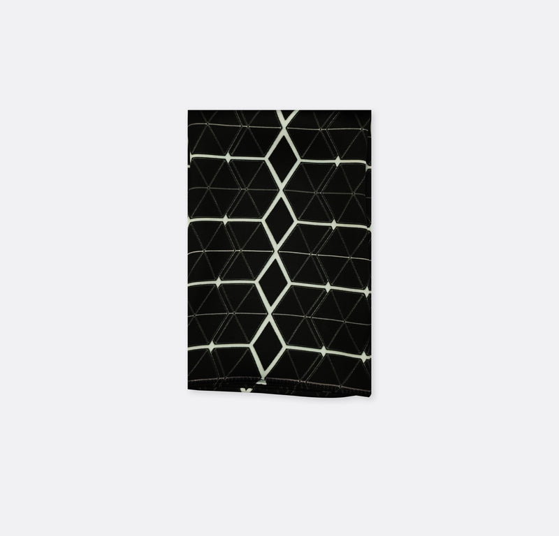 Black and White Hexagonal - Silk Pocket Squares