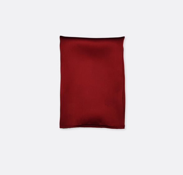Bordeaux Wine Solid - Silk Pocket Square by Monzoro – view 2
