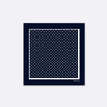 Starry Blue Night Polka Dots Silk Pocket Square by Monzoro