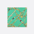 Chains and Straps (Sea Green) - Silk Pocket Square by Monzoro