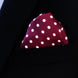 Dark Maroon with White Polka Dots - Silk Pocket Square - Pocket Squares | Monzoro