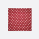 Maroon with White Polka Drops - Silk Pocket Square by Monzoro