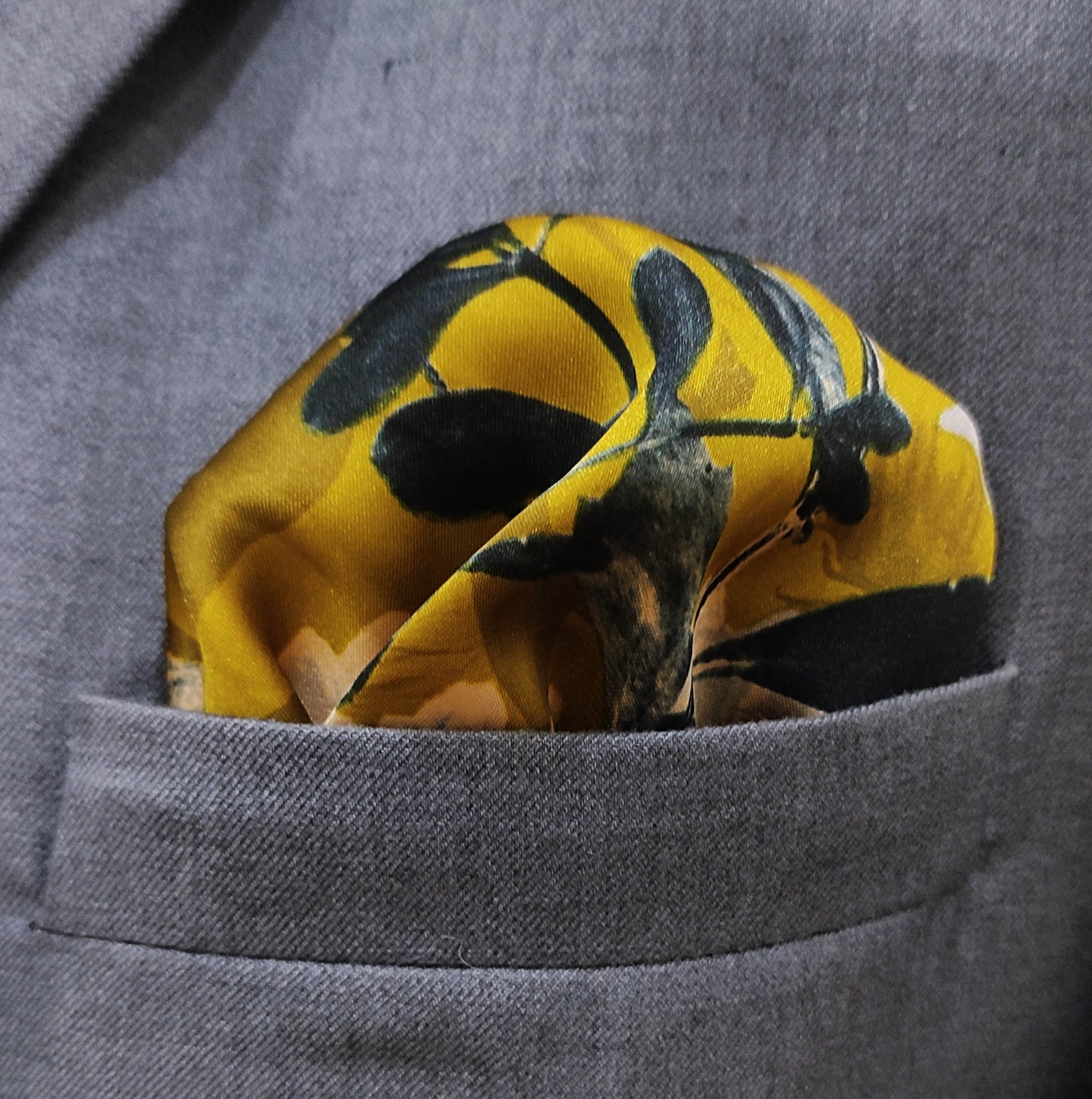 The Tinted Garden Silk Pocket Square