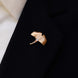 Ginkgo Flower Golden Lapel Pin by Monzoro – view 3