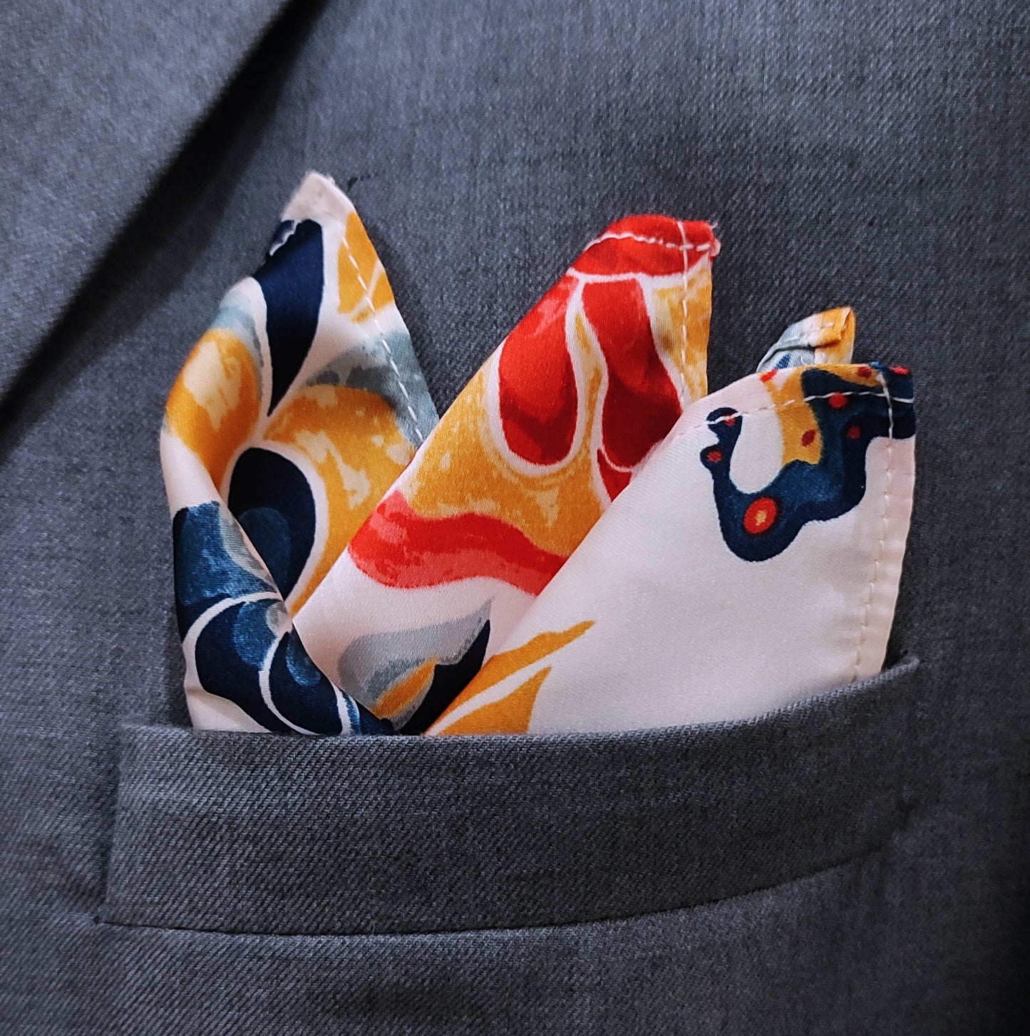 The Chinese Garden Silk Pocket Square