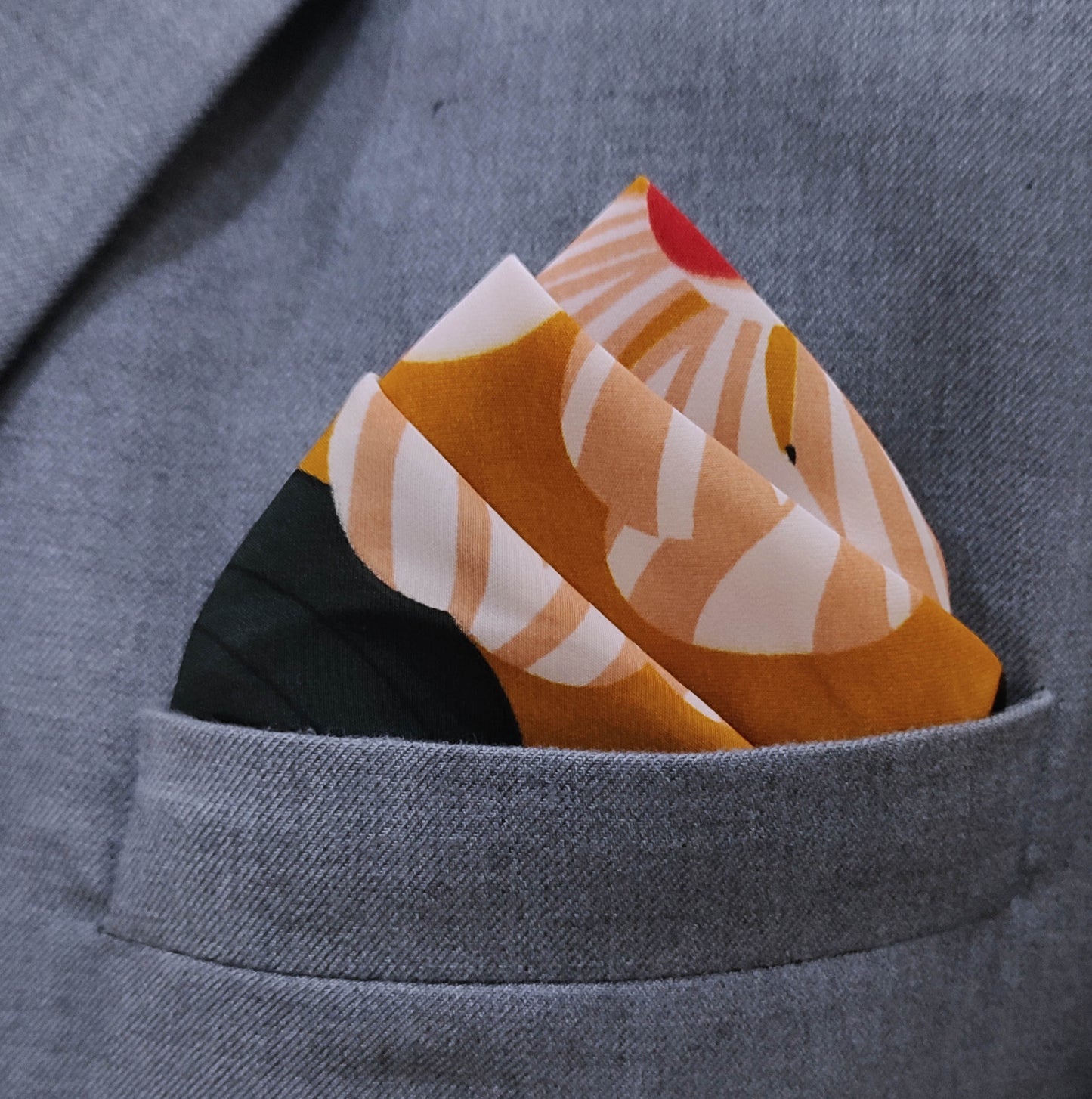 Bright Sunny Spring Matt Silk Pocket Square