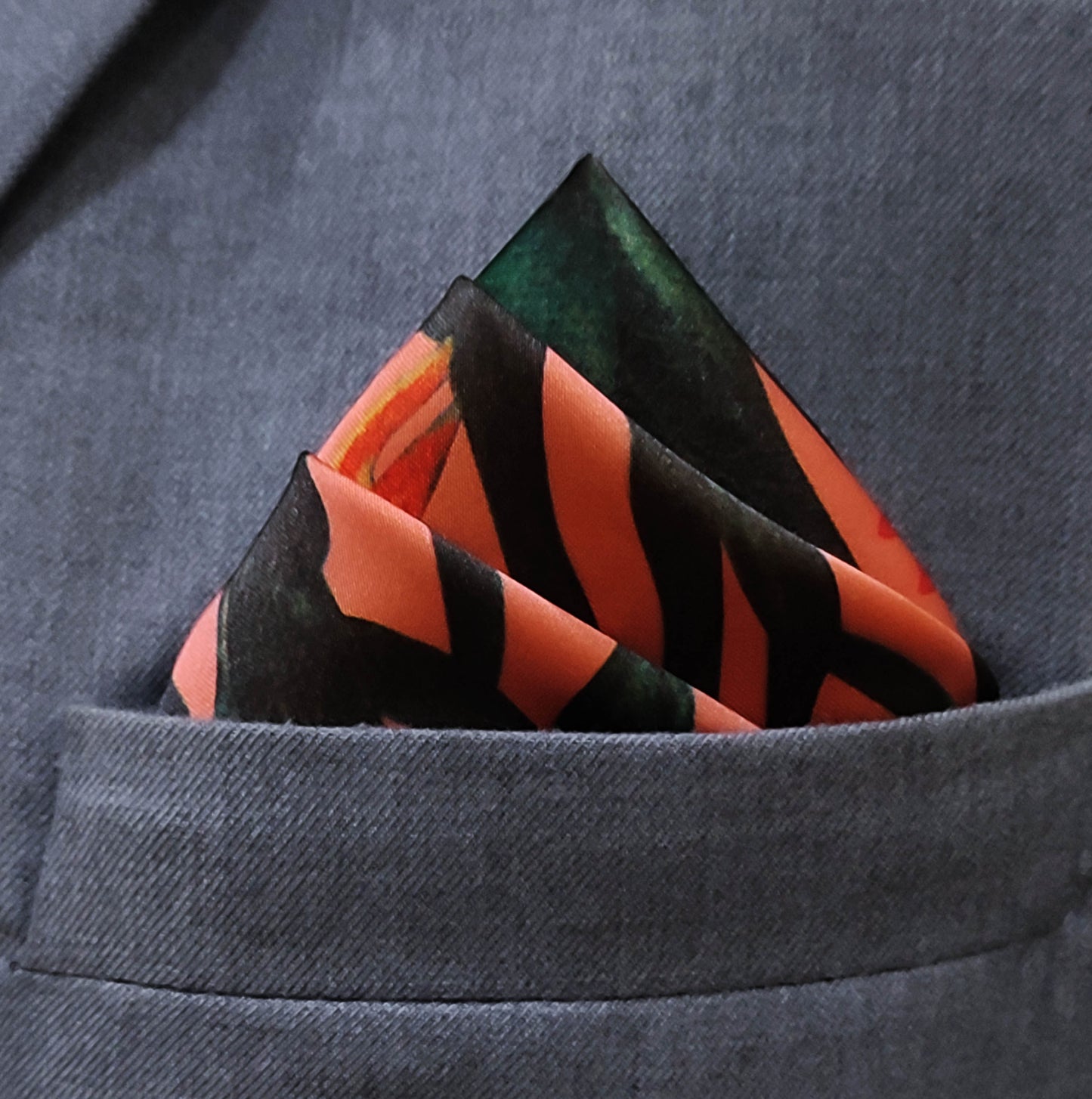 Glory Garden Silk Pocket Square