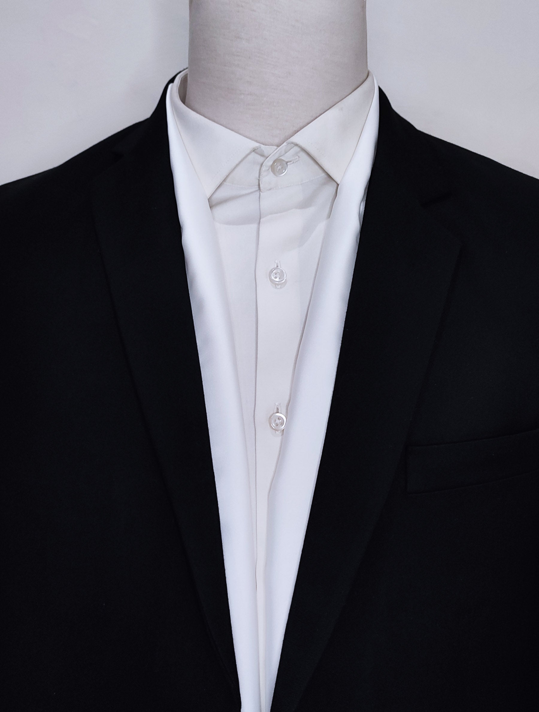 Pearl White Paradigm - Silk Men Scarf by Monzoro – view 3